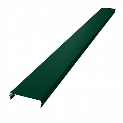 Ламель Металлопланкен ВСТАВКА 100мм на 20мм RAL6005 Зеленый Мох