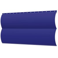 Сайдинг металлический (металлосайдинг) Блок-Хаус под бревно RAL5002 Синий Ультрамарин