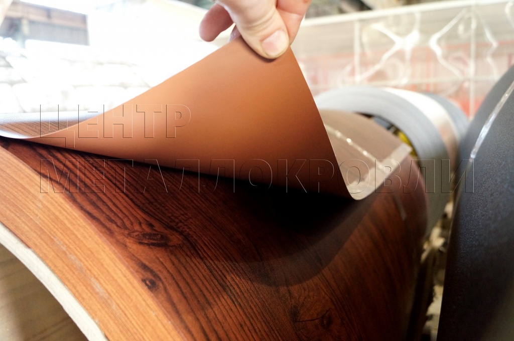 Обратная сторона стали с односторонним покрытием 