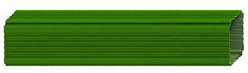 Труба водосточная 76х102х3000 RAL P362 (Зеленый)