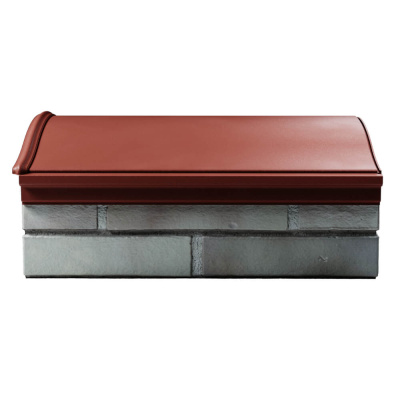 Парапет Zking Monblan Красный 385х510х100мм посадка на 1.5 кирпича (355,385мм) фото 2