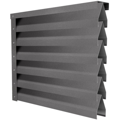 Ламель Реснички RAL8019 МАТТЕ Темный Шоколад матовый двустороннего забора